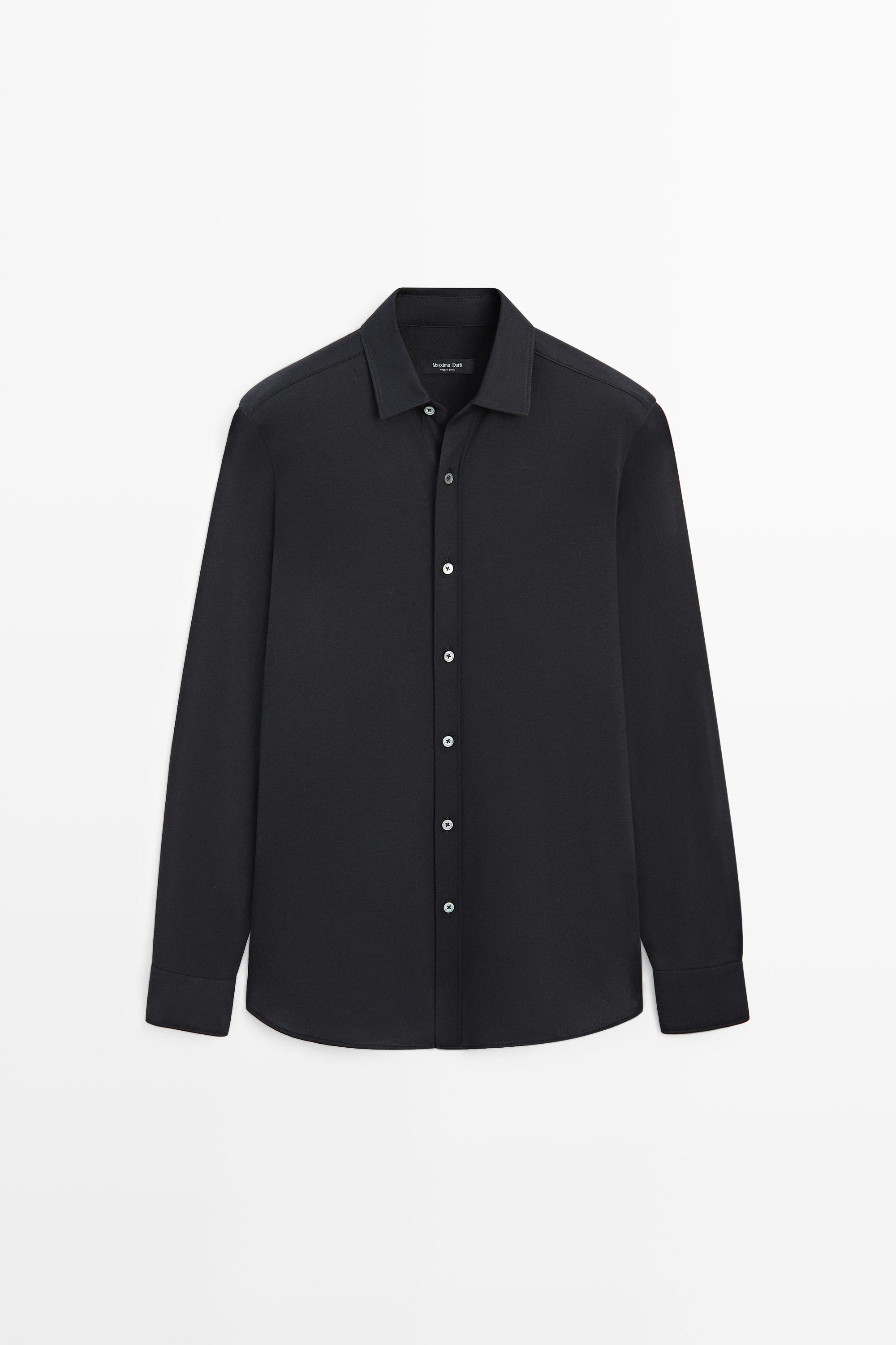 Chemise stretch slim fit en coton